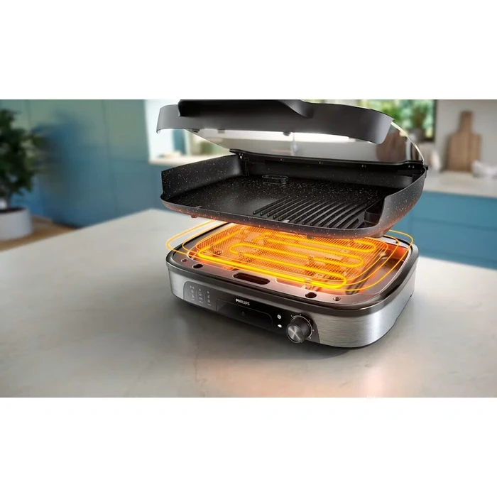 Philips Γκριλ HD6212 90 Μαύρο 2400 W