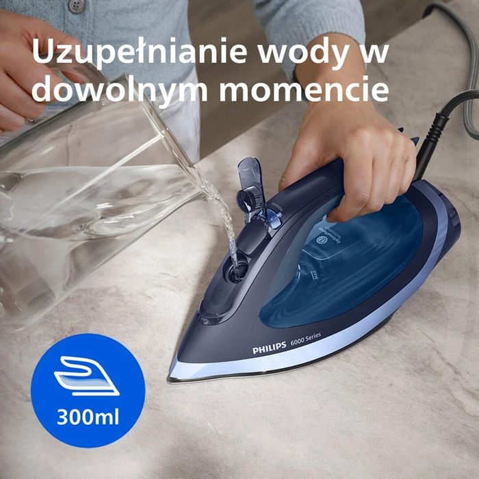 Philips 6000 Series DST6120/20 Steam Iron 2600W Continuous Steam 45 g/min