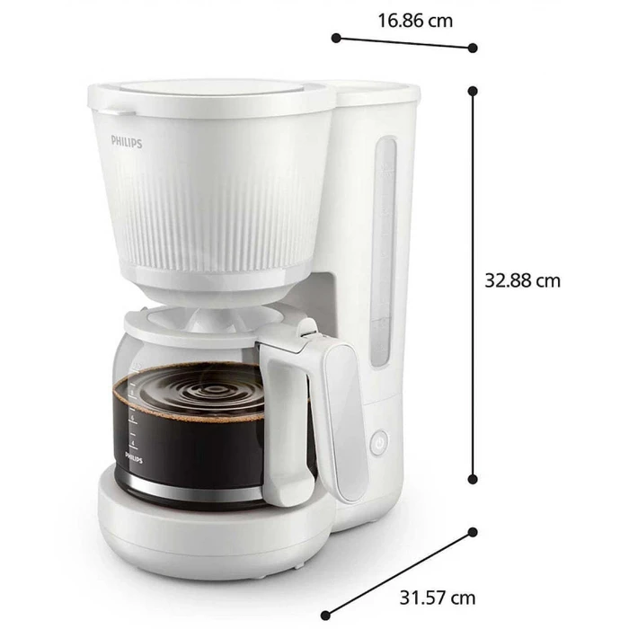 PHILIPS Coffee Maker HD7411/90 (3000 Series) - 10 cups, 1.25 L, Black, 1080 W