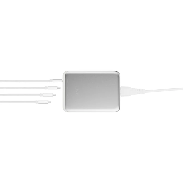 LinQ Hub 4 Θυρών με σύνδεση USB-C Λευκό LQDC240