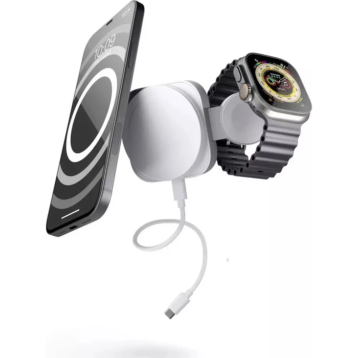 Zens 2‑σε‑1 MagSafe + Φορτιστής Apple Watch (Μαύρο)