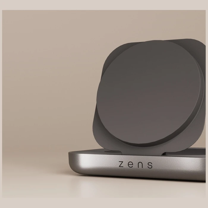 Zens Ασύρματος Φορτιστής Qi2 15W Μαύρος (Nightstand)