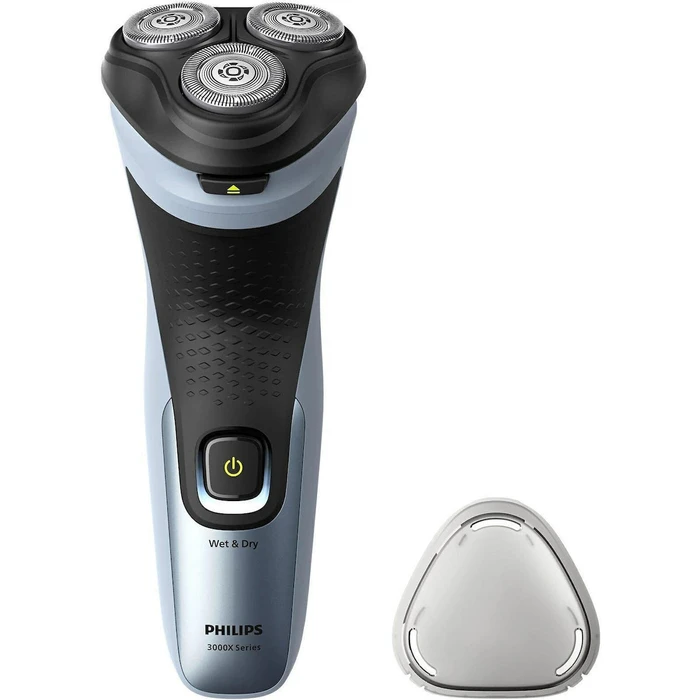 Ξυριστική μηχανή Philips X3063/00 — Μαύρο/Μπλε, Υγρή & Στεγνή, 3 κεφαλές, 45 λεπτά