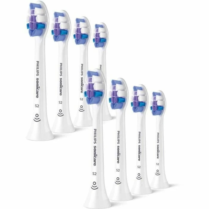 Philips Sonicare S2 Sensitive Replacement Brush Heads HX6058/87 - 8 Pack (Extra Soft)