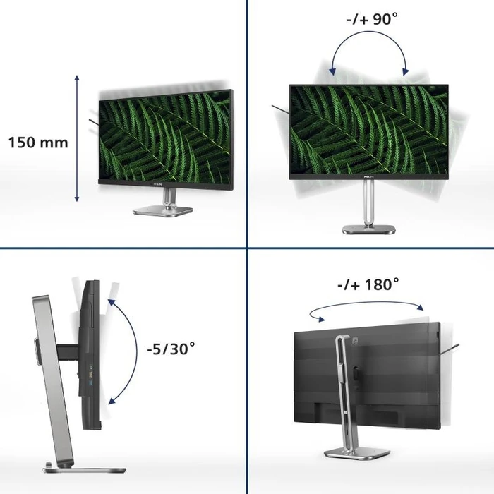 Philips 68.5cm (27") 27B2G5500/00 IPS Monitor QHD (2560x1440), 100Hz, 4ms, 2xHDMI+DP+USB, Eyesafe, LightSensor, PowerSensor