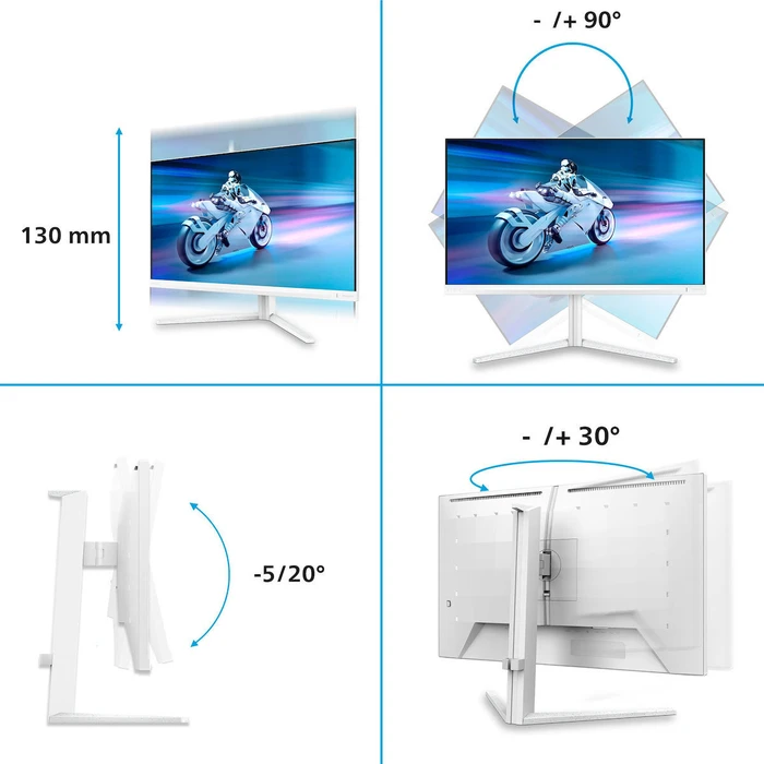 Philips Evnia 27M2N6501L Quad HD QD‑OLED Gaming Monitor 26.5" (67.3 cm) - 2560x1440, 240Hz, HDR10, Ambiglow