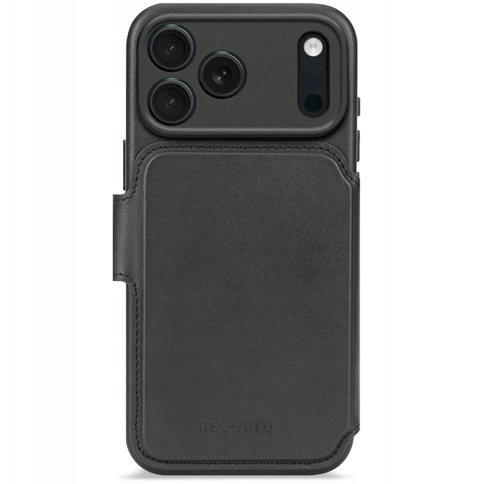 Decoded Detachable Leather Wallet Black (iPhone 17 Pro)
