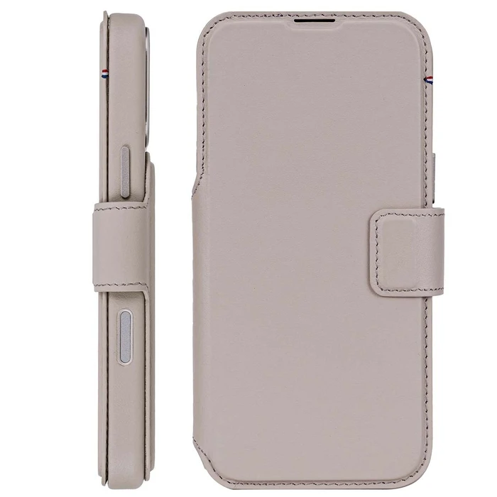 Decoded Folio Wallet Case for iPhone 17 Pro Max with MagSafe – Leather Detachable Case, Beige