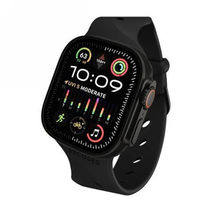Decoded Silicone Strap Black (Apple Watch 44/46/49 mm)