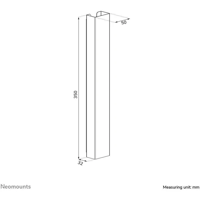 Neomounts ADS06-123WH Cable Cover 35 cm White