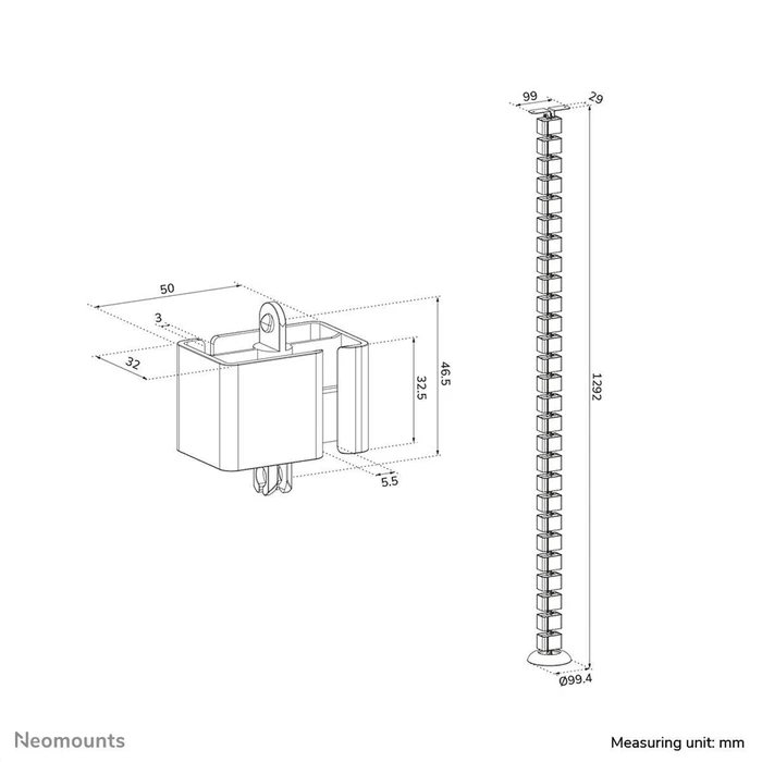 Neomounts Κιτ επισκευής ADS06-130BL