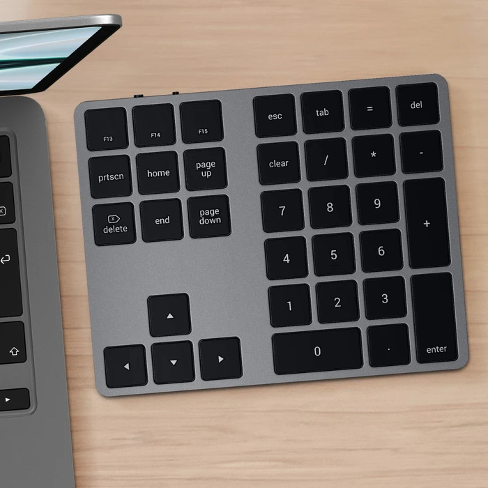Satechi Aluminum Extended Ασύρματο Bluetooth Αριθμητικό Πληκτρολόγιο - Γκρι