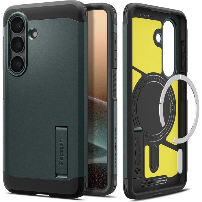 Spigen Tough Armor Mag MagSafe for Samsung Galaxy S26 - Abyss Green