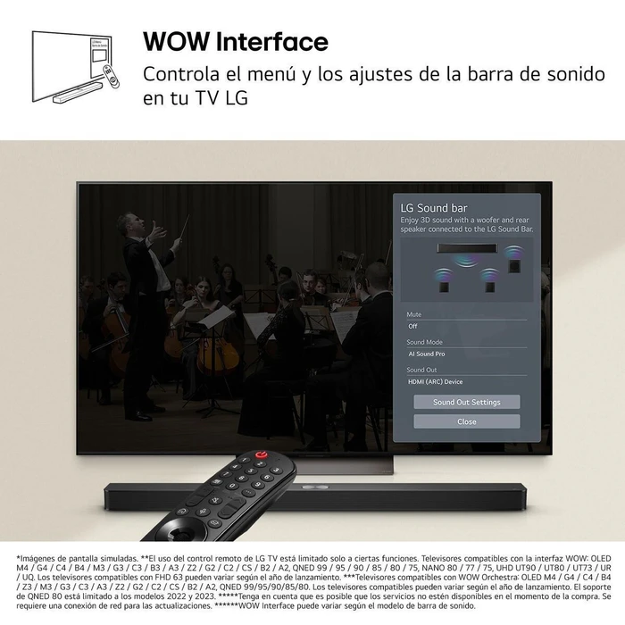 LG Soundbar System DS60T Black 340 W