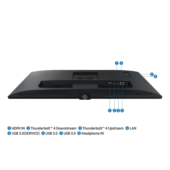 Samsung Monitor ViewFinity S8 27 inch 4K UHD IPS Thunderbolt 4 Black