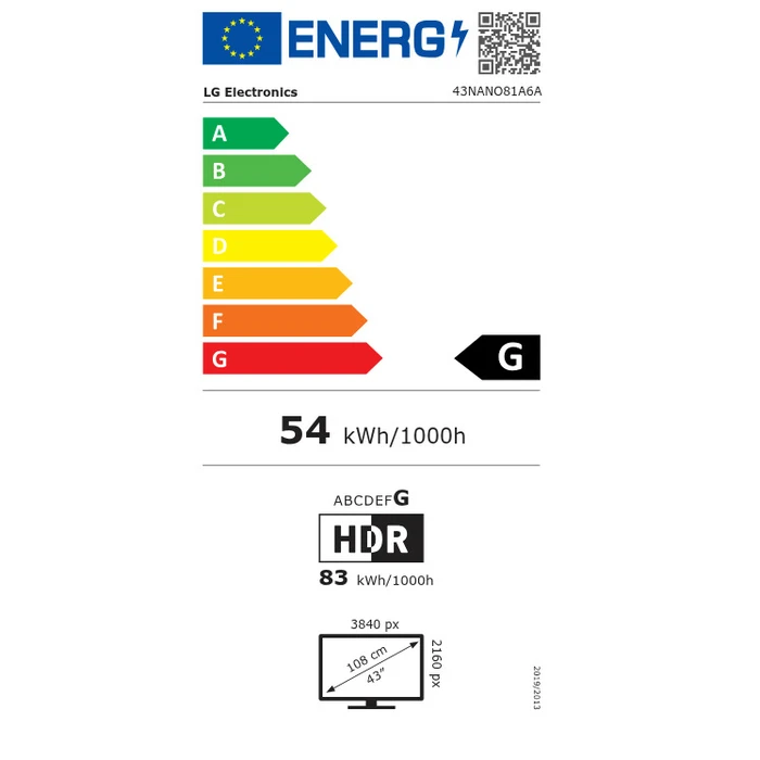 LG TV NanoCell 43NANO81A6A 43 inch 4K UHD Smart TV