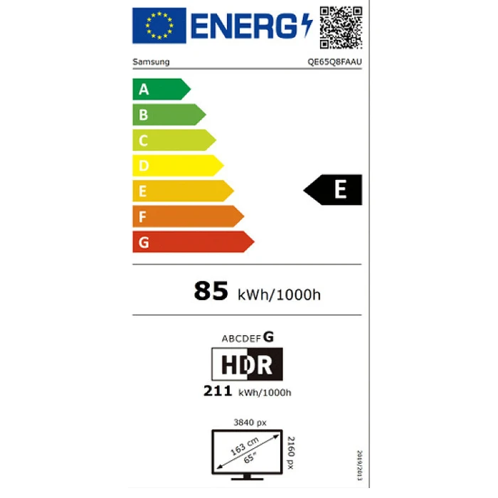 Samsung QE65Q8FAAUXXH Smart TV 4K UHD HDR 65" (QE65Q8FAAUXXH) (SAMQE65Q8FAAUXXH)