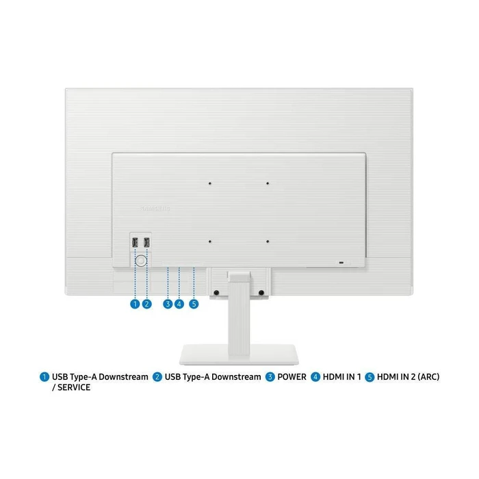 Samsung Οθόνη Υπολογιστή LS27FM501EUXDU 27 ιντσών FHD VA Smart Monitor Λευκή