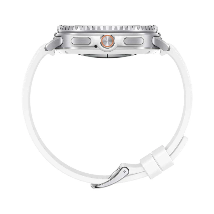 Samsung Galaxy Watch8 Classic LTE Stainless Steel 46mm Αδιάβροχο με eSIM και Παλμογράφο (Λευκό)