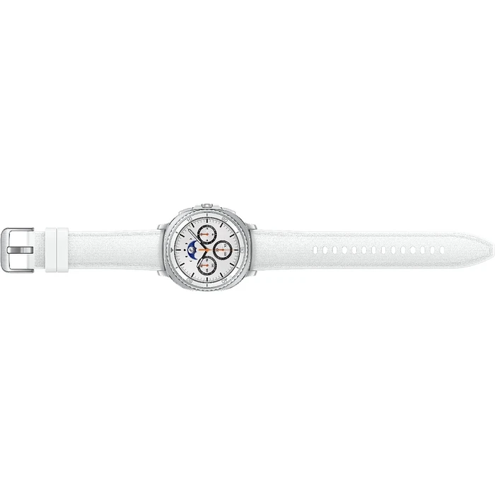 Samsung Galaxy Watch8 Classic LTE Stainless Steel 46mm Αδιάβροχο με eSIM και Παλμογράφο (Λευκό)