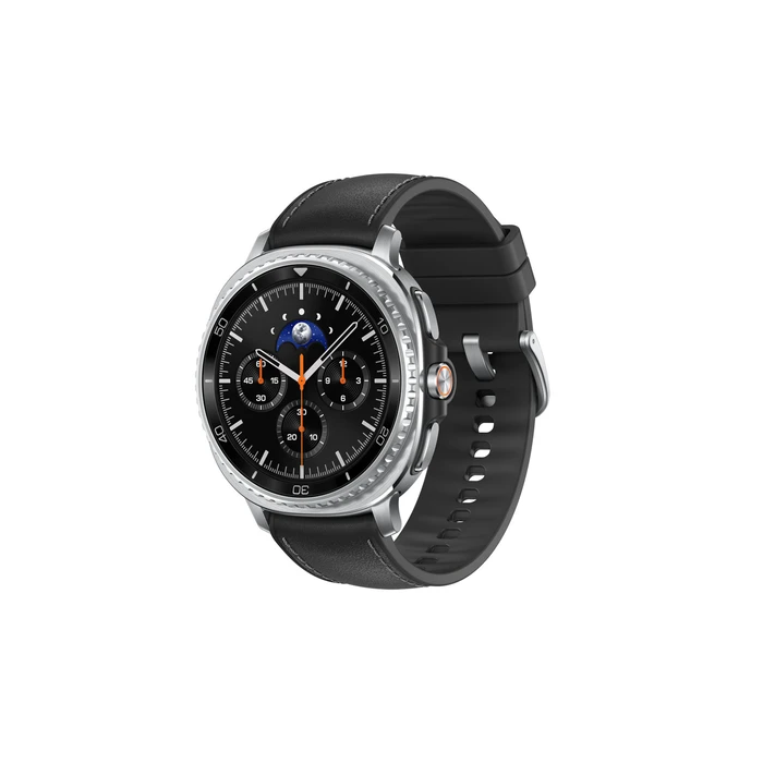 Samsung Galaxy Watch8 Classic LTE Stainless Steel 46mm Αδιάβροχο με eSIM και Παλμογράφο (Μαύρο)