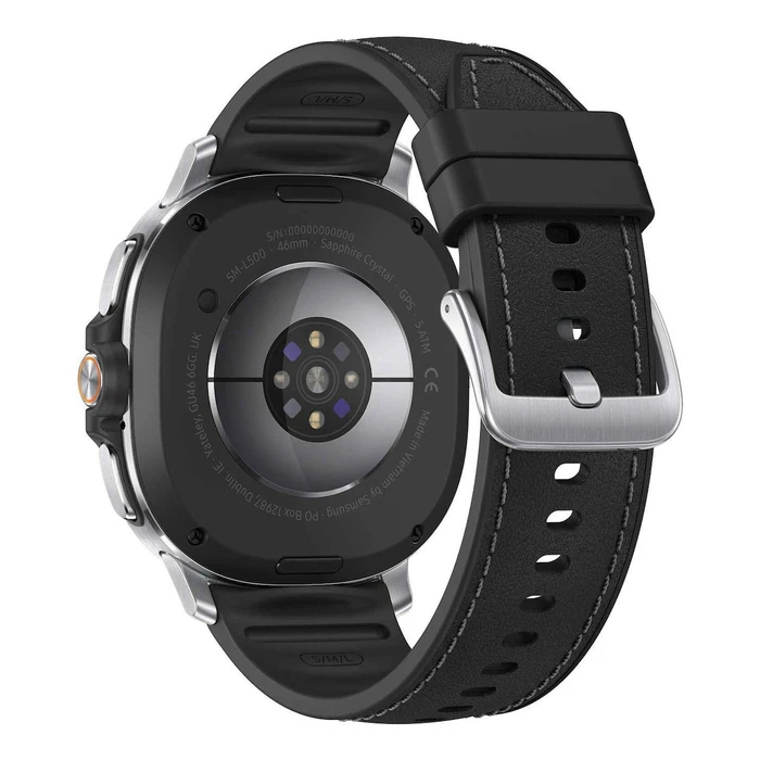Samsung Galaxy Watch8 Classic LTE Stainless Steel 46mm Αδιάβροχο με eSIM και Παλμογράφο (Μαύρο)