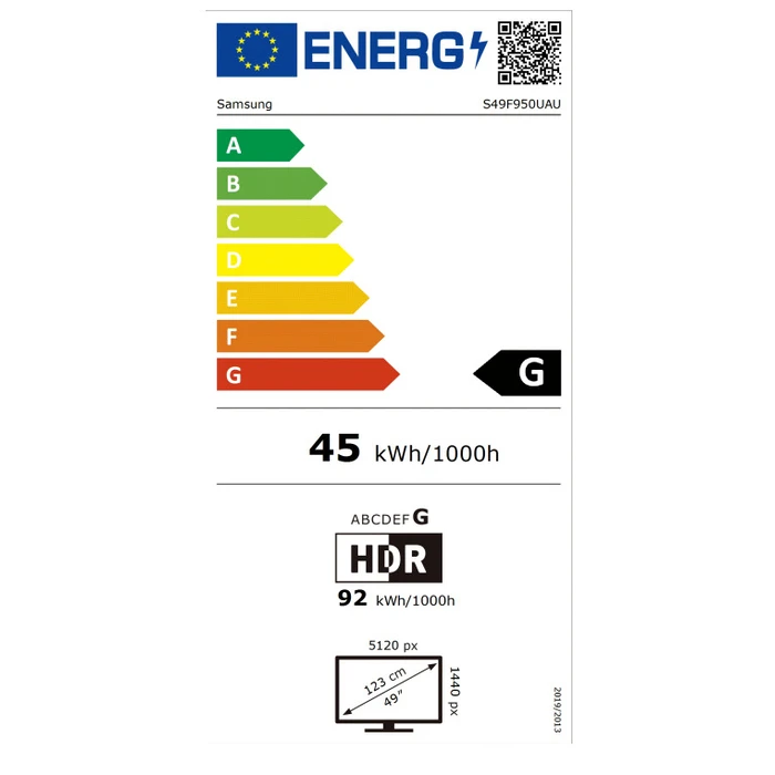 Samsung Οθόνη Υπολογιστή ViewFinity S9 S95UF High Resolution Monitor 49  με ηχεία LS49F950UAUXEN