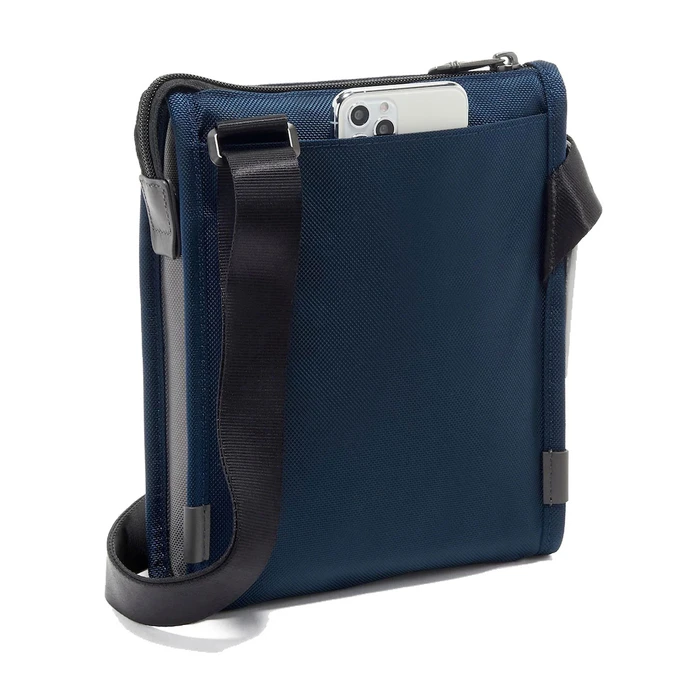 Tumi Unisex Shoulder / Crossbody Bag Navy Blue 24x20x4 cm - Model 02203110NVYGY (SKU 02203110NVYGY31602)