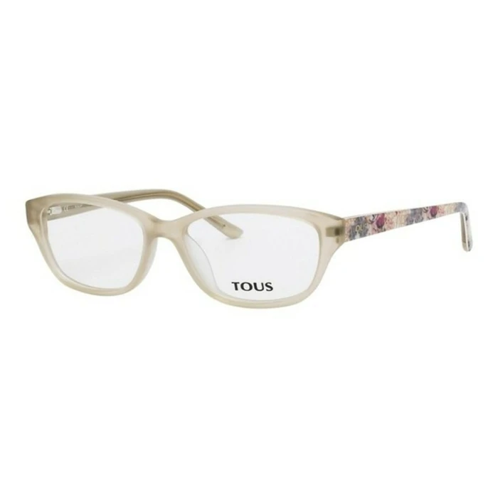 TOUS Women's Acetate Eyeglass Frame Beige VTO767 97NM