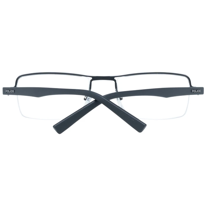 Police VPL257 0531 Men's Metal Rectangular Optical Frame Black 52/19/140
