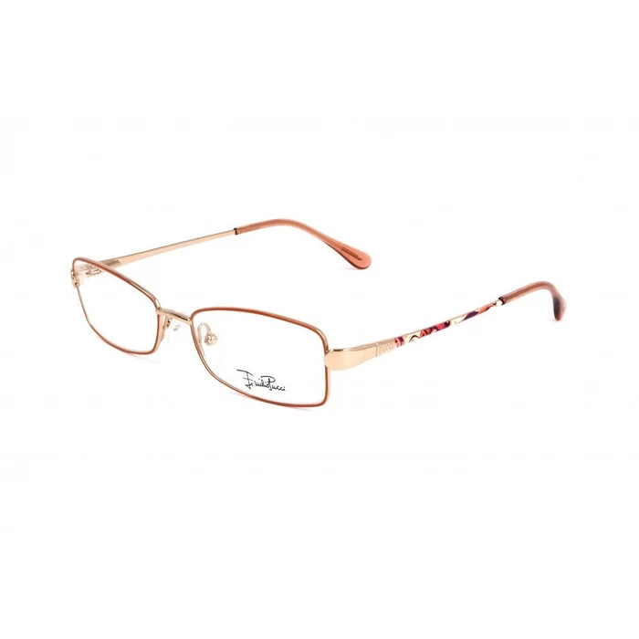 EMILIO PUCCI Women's Metal Frame Glasses Pink Gold EP2142 602