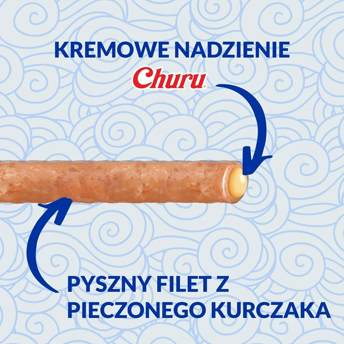 Inaba Churu Rolls Treats Stick with Tuna for Adult Cats 4 x 10 g (IN731 / EU731)
