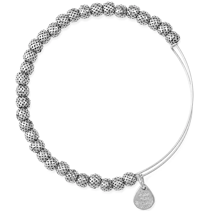 Γυναικείο Βραχιόλι 20cm Alex and Ani - Μεταλλικό, Γκρι καντράν, Ρυθμιζόμενο (BBEB17RS)