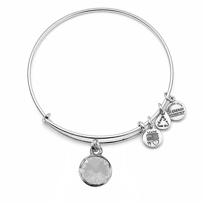 Women's Bracelet A12EB243RS - Alex and Ani, Metal, White, Adjustable (19-25 cm)