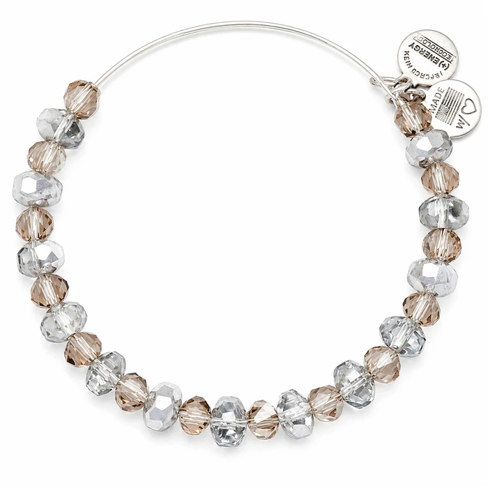 Γυναικείο Βραχιόλι Alex and Ani A13EB40RS 20 cm - Ρητίνη γκρι με smoky φινίρισμα