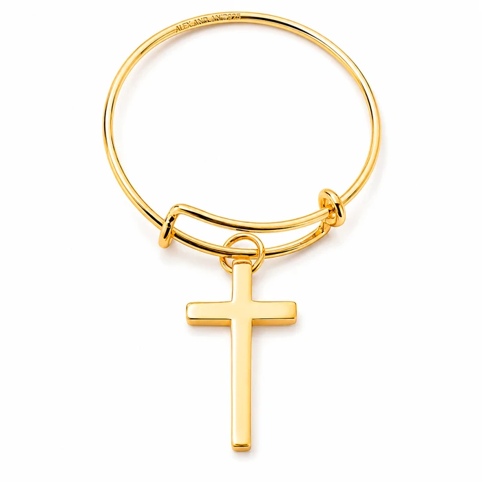 Alex and Ani Γυναικείο Δαχτυλίδι – Plated Cross, Μέγεθος 55 (Χρυσό)