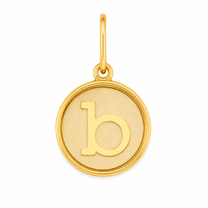 Alex and Ani Charm Μονόγραμμα Επιχρυσωμένο (Γράμμα B)