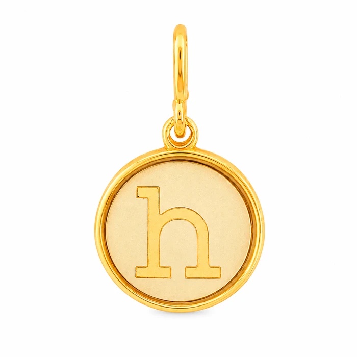 Alex and Ani Επιχρυσωμένο Charm Μονόγραμμα - Γράμμα H (CS15C84)