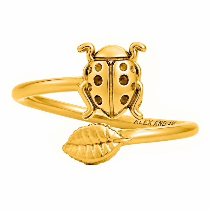 Alex and Ani Women's Gold-Plated Ring A16RW03G (Size 55)