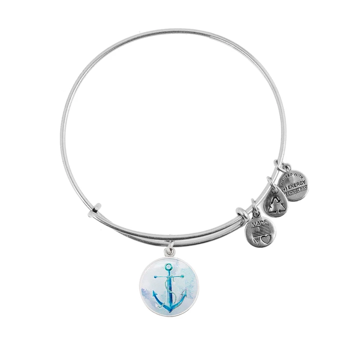 Alex and Ani Women's Anchor Bracelet 20 cm (A16EB30SS)