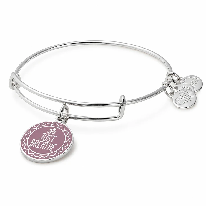 Γυναικείο Βραχιόλι Alex and Ani 20cm "Just Breathe" (Μοντέλο 10.3800)