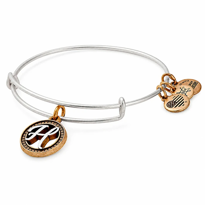 Alex and Ani Women's Bracelet A18EBINT08TTR 20cm – Metal, Two-Tone, Grey
