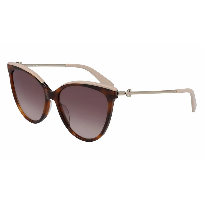 WOMEN SUNGLASSES LONGCHAMP LO675S-240 (Brown Havana frame, Gradient brown lenses, Size 55/16/140)