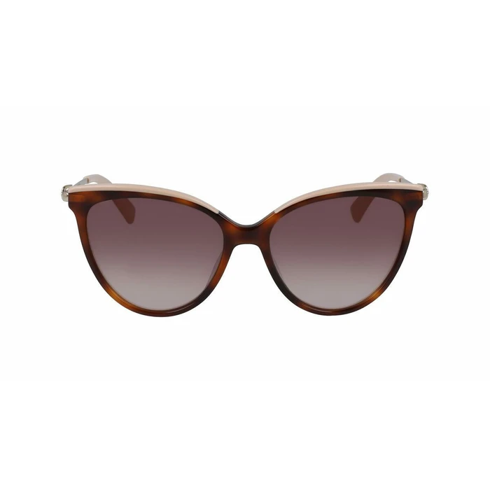 WOMEN SUNGLASSES LONGCHAMP LO675S-240 (Brown Havana frame, Gradient brown lenses, Size 55/16/140)