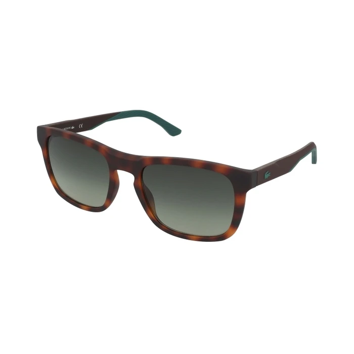 Lacoste Unisex Γυαλιά Ηλίου με Καφέ Ταρταρούγα Κοκκάλινο Σκελετό και Πράσινο Φακό L956S-230