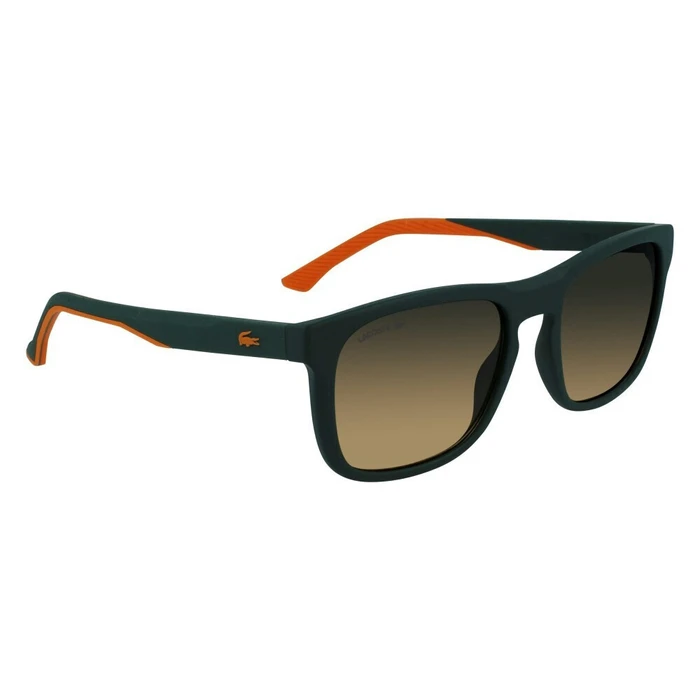 Lacoste Men's Sunglasses, Green Acetate Frame with Brown Gradient Lens - L956S-301