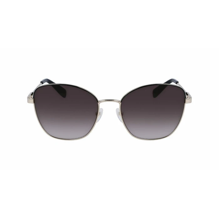 Longchamp Women's Sunglasses LO164S-728 - Silver Metal Frame, Grey Gradient Lens