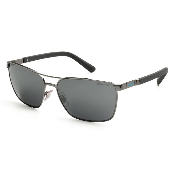 Arnette Barracas AN3091-741/6G Men's Sunglasses (61/15/140) - Metal Frame, Grey Lenses