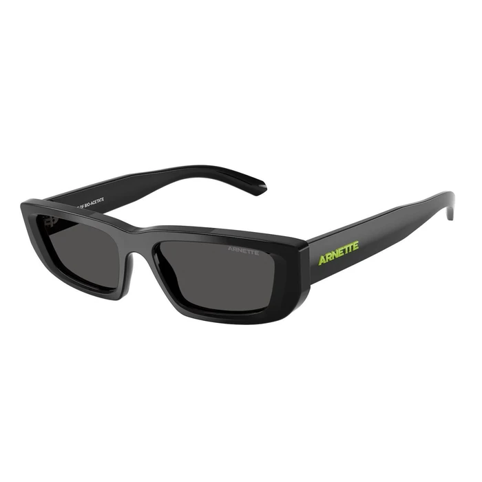 Ανδρικά Γυαλιά Ηλίου Arnette AN4357-121487 Μαύρος Κοκκάλινος Σκελετός Γκρι Φακός 53/17/145