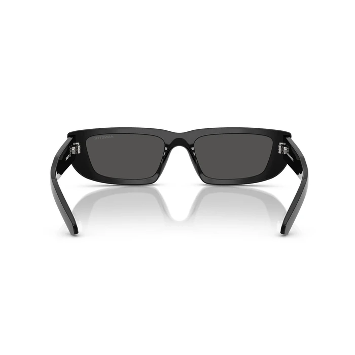 Ανδρικά Γυαλιά Ηλίου Arnette AN4357-121487 Μαύρος Κοκκάλινος Σκελετός Γκρι Φακός 53/17/145